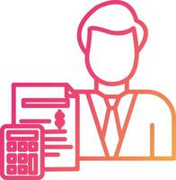Accountant Icon Design Symbol vector