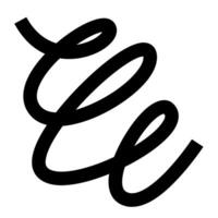 Fun Doodle Shape with Solid Line vector