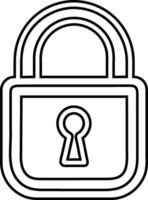 Padloc icon set flat illustration. Square and round lock simple icon for design element vector