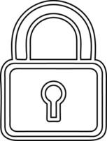 Flat padlock icons for protection privacy, web and mobile apps vector