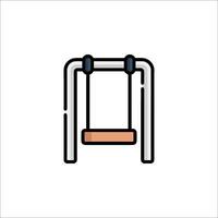 A swing icon on a white background vector