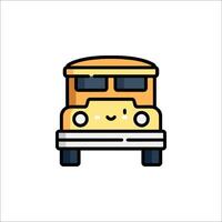 A school bus icon on a white background vector