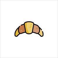 A croissant icon on a white background vector