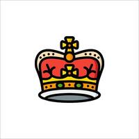 The crown is on a white background vector