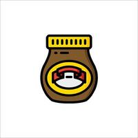 A jar of nutella on a white background vector