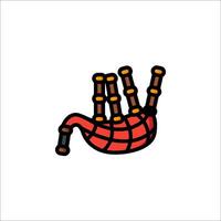 Bagpipe icon illustration vector
