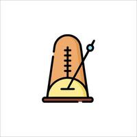 A thermometer with a needle on it vector