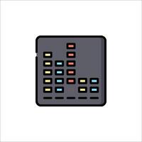 A music mixer icon on a white background vector