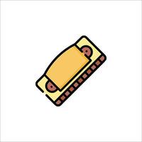 Harmonica icon isolated on white background vector