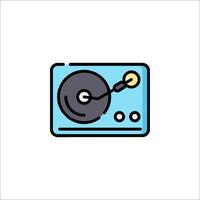 A record player icon on a white background vector