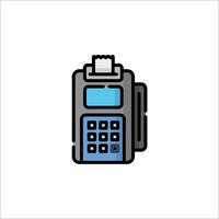 A credit card machine icon on a white background vector