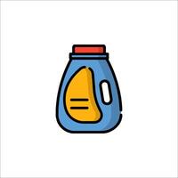A bottle of laundry detergent icon vector