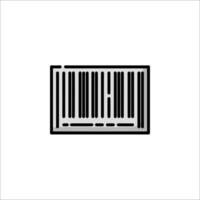A barcode icon on a white background vector
