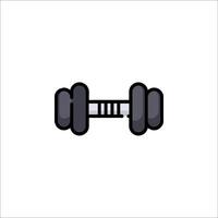 Dumbbell icon on white background vector