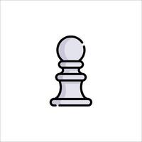 A chess piece icon on a white background vector