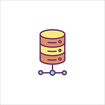 A database icon on a white background vector