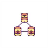 Database icon illustration vector