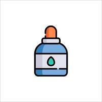 A bottle with a drop of water on it vector