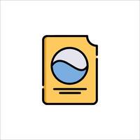 A file icon with a blue circle on it vector