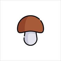 A mushroom icon on a white background vector