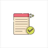 Checklist icon illustration vector