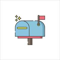 Mailbox icon illustration vector