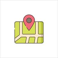 Map location icon illustration vector