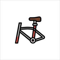 A bicycle icon on a white background vector