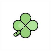 A four leaf clover icon on a white background vector
