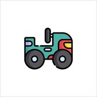 Tractor icon illustration vector