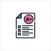 A certificate icon illustration vector