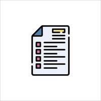 A checklist icon on a white background vector