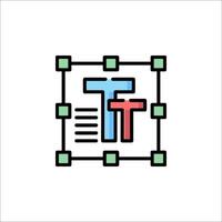 A logo for a website that has the word t in it vector