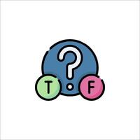 A question mark with two balls in it vector