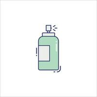 A bottle of hand sanitizer on a white background vector