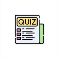 A quiz icon on a white background vector