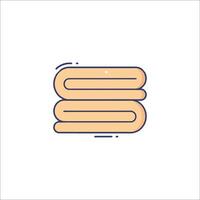 A stack of pancakes icon vector