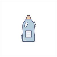 A bottle of liquid detergent icon vector