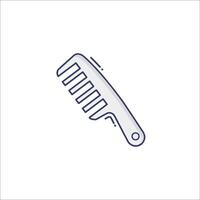 A comb icon on a white background vector