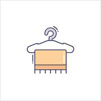 A hanger with a shirt hanging on it vector