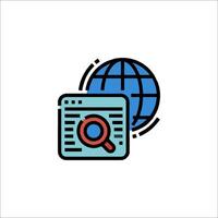 Search engine icon illustration vector