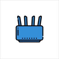 A router icon on a white background vector