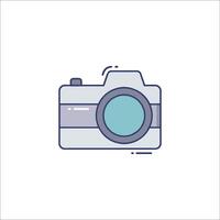 A camera icon on a white background vector