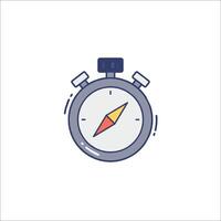 A stopwatch icon on a white background vector