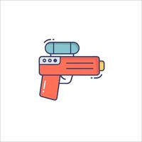 A gun icon with a pill in the middle vector