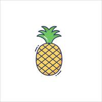 A pineapple icon on a white background vector