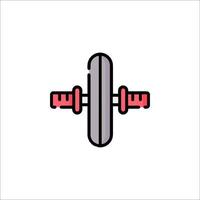 A barbell icon on a white background vector