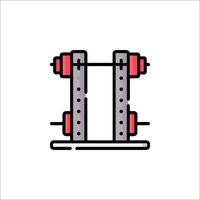 A barbell icon on a white background vector