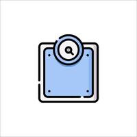 A blue and white square with a question mark on it vector