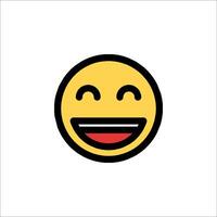 A smiley face with a red tongue vector